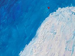 💕手绘重彩油画棒背景图