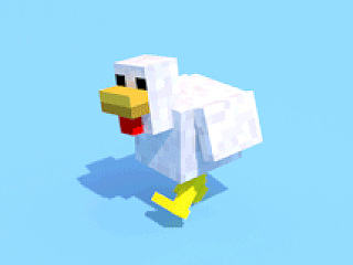 C4D小gif Minecraft里的小鸡一枚
