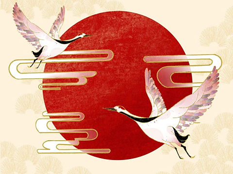 《仙鹤图》