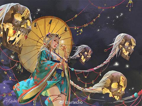 鬼娘（个人主页-ZMzExNzEzMjg=） - 概念设定 - 站酷设计师ARTECHO原创素材 - 站酷ZCOOL