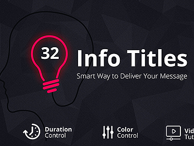 AE模板 | 创意动态信息图表标题包介绍公司商业信息