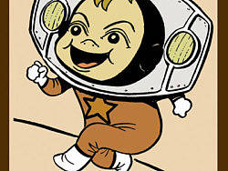 宇宙大头B角色插画