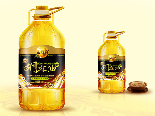 胡麻油食品包装设计