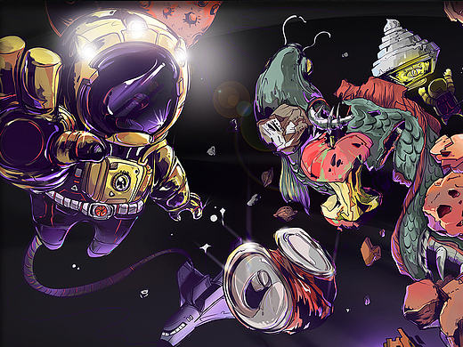 Discover the universe?（个人主页-ZMjAyNjI0MDg=） - 创作习作 - 站酷设计师夜一星威士記原创素材 - 站酷ZCOOL