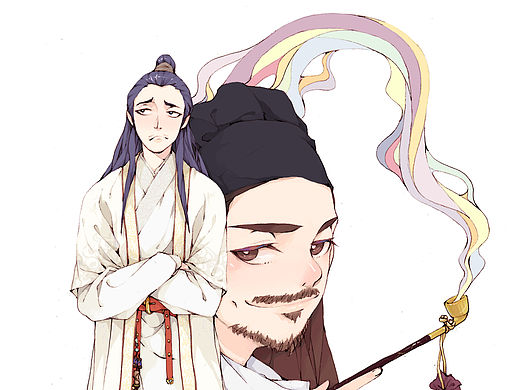 狄仁杰雙人愛(ài)客CP向圖（個(gè)人主頁(yè)-ZMTQ4NzEwMTY=） - 商業(yè)插畫(huà) - 站酷設(shè)計(jì)師LBB魔小羯原創(chuàng)素材 - 站酷ZCOOL