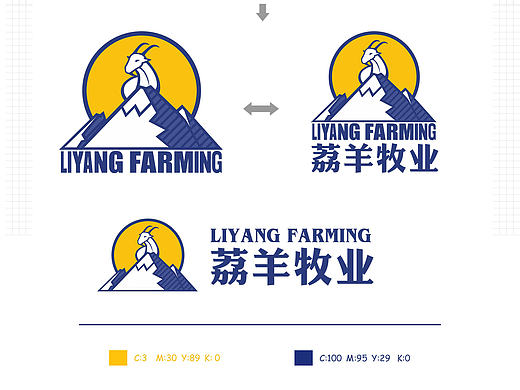 荔羊牧业标志设计