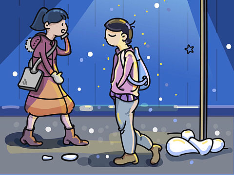 大雪节气插画