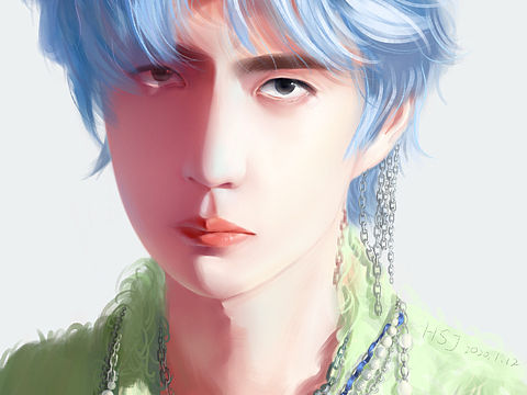 人物頭像練習(xí)（個(gè)人主頁-ZNTAyNTk2OTY=） - 藝術(shù)插畫 - 站酷設(shè)計(jì)師海鹽奶蓋J原創(chuàng)素材 - 站酷ZCOOL