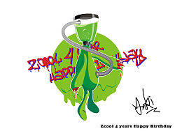 ZCOOL 4th Happy Birthday（个人主页-ZMzM2NjQ0） - 新锐潮流插画 - 站酷设计师Rick_chen原创素材 - 站酷ZCOOL