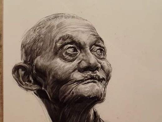 手繪_素描_真人頭像_老頭（個(gè)人主頁(yè)-ZMTg2Nzg0NTY=） - 藝術(shù)插畫 - 站酷設(shè)計(jì)師wewqee原創(chuàng)素材 - 站酷ZCOOL