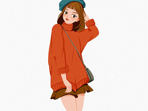 穿搭插画合辑（个人主页-ZNDc5NjI3MzY=） - 创作习作 - 站酷设计师周一_Mon原创素材 - 站酷ZCOOL