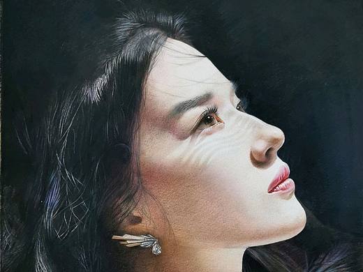 人物彩铅—刘亦菲