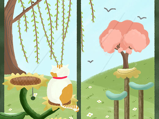 春天（个人主页-ZNDMyMjkzMjQ=） - 创作习作 - 站酷设计师倩与千寻_Q原创素材 - 站酷ZCOOL