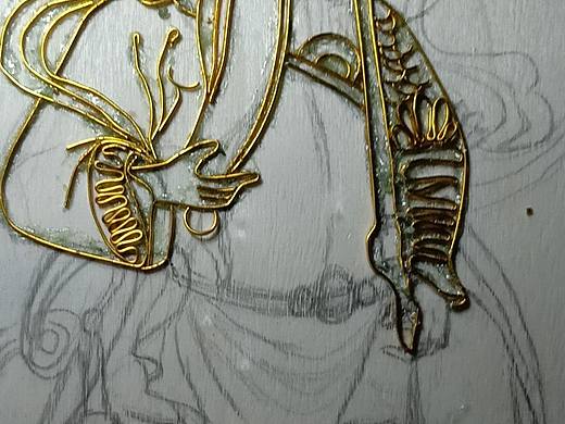 金丝沙画《门神》（个人主页-ZMzE2NzI3OTI=） - 其他手工艺 - 站酷设计师万能小曦原创素材 - 站酷ZCOOL