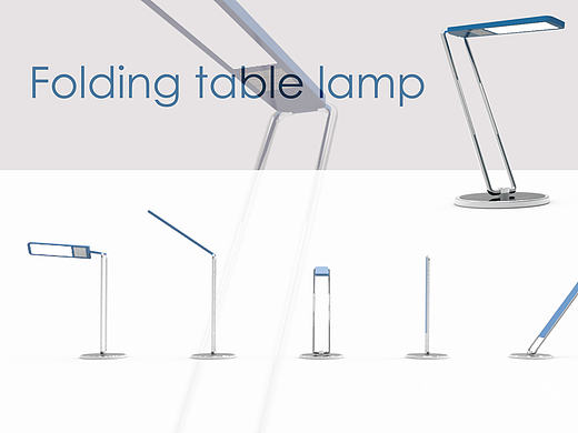 Folding desk lamp