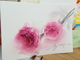 水彩花卉