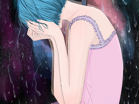 《我我》系列插画 —— 悲伤