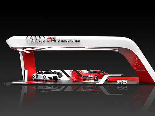 Audi R8 展台设计