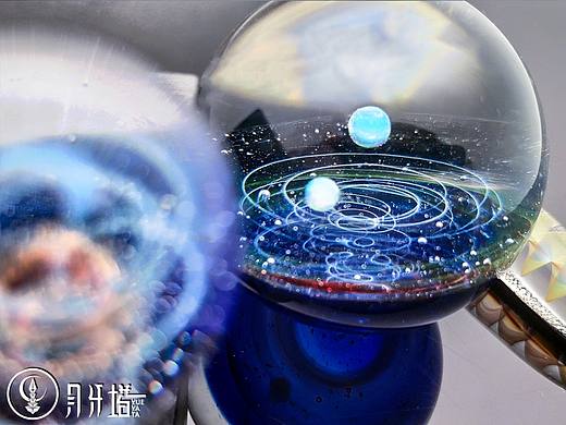 【月牙塔】宇宙玻璃：桌面摆件