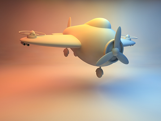 C4D-小飞机