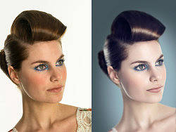 广告级皮肤处理之方法1——明度处理法