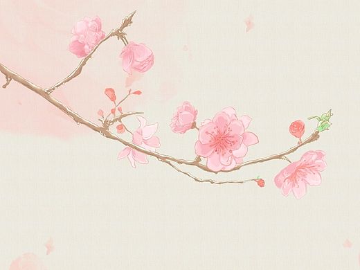 寒梅一支俏，待看美人笑