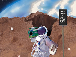 我在太空比个✌️