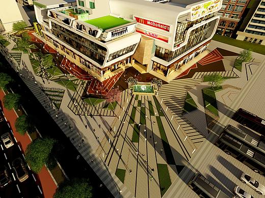 绿岛国际商业综合体景观设计