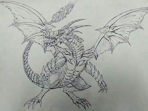 一个画怪物的人