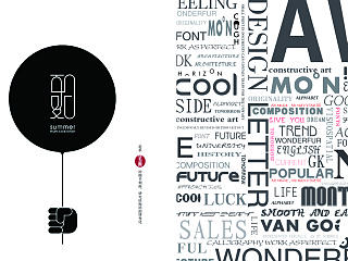 字体排版设计 大学练习作品