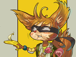 Q版角色设计 盗贼浣熊