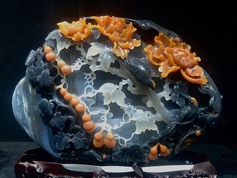 花開(kāi)富貴（個(gè)人主頁(yè)-ZNDk3MDcyNzI=） - 工藝品設(shè)計(jì) - 站酷設(shè)計(jì)師瘋狂的玉雕原創(chuàng)素材 - 站酷ZCOOL