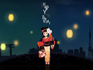 扁平插画《祭典》（个人主页-ZNjIzNzI4NA==） - 创作习作 - 站酷设计师潘帅_原创素材 - 站酷ZCOOL