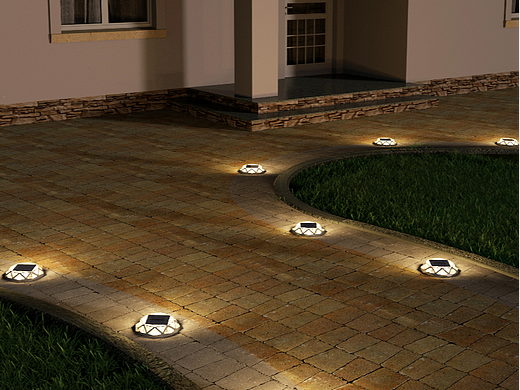 室外太阳能灯keyshot场景渲染-工作纪录