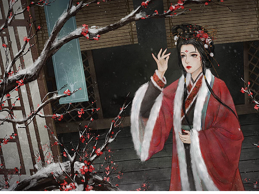 十二花神拟人之一月梅花