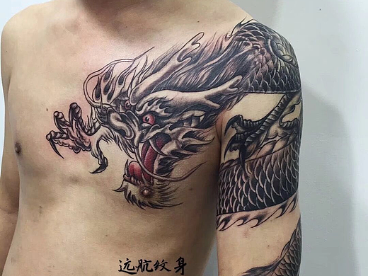 時下年輕人展現(xiàn)個性的風(fēng)向標(biāo)：靈山小鎮(zhèn)拈花灣紋身（個人主頁-ZNjc0NzA5MDg=） - IP形象 - 站酷設(shè)計師遠航紋身原創(chuàng)素材 - 站酷ZCOOL