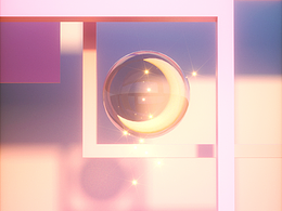 C4D渲染练习-月亮出来营业了