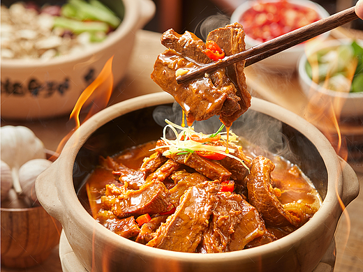 美食摄影/砂锅湘菜锅气满满！！