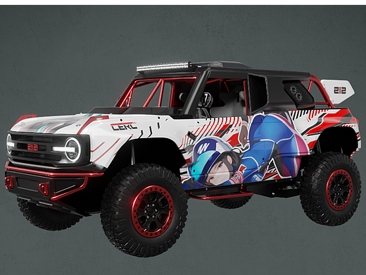 北汽制造212越野车拉力赛事改装概念设计