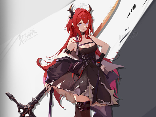 明日方舟同人立绘作品出炉，色彩训练专题大作业