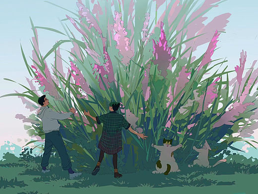 红色芦苇（纠结色调）