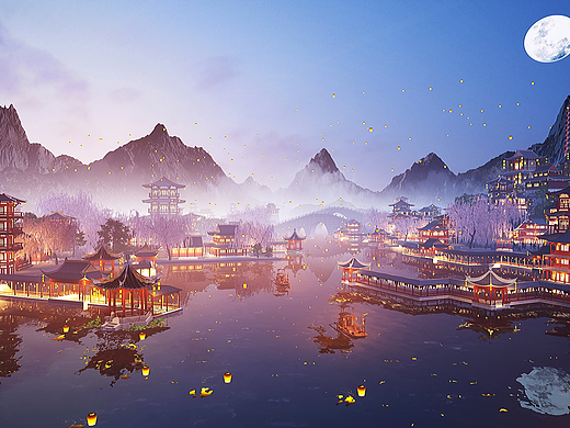 春江花月夜 虚拟旅游  智慧旅游 元宇宙 VR大空间 vr 