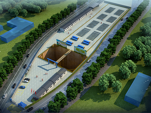 城市建设地铁施工围挡工地