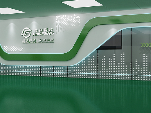 金锋科技走廊设计3D效果图