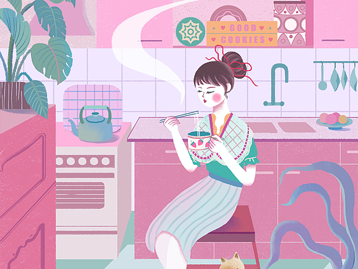 2022上半年插画练习作品总结