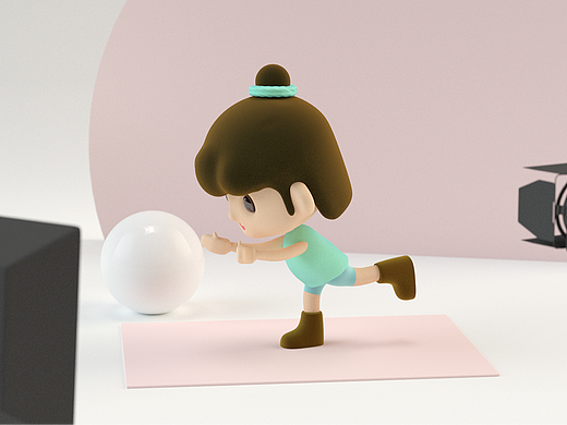 YIYOGA品牌IP设计-瑜伽YOYO