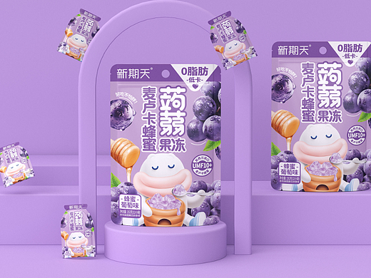 蒟蒻蜂蜜果冻包装设计
