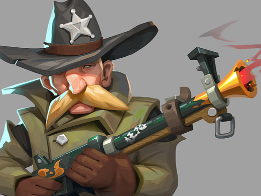 卡通牛仔设定&视频过程