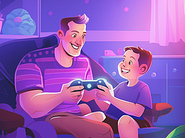 Midjourney 父亲节海报