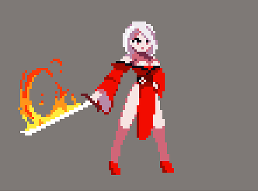 【像素动画】待机动作